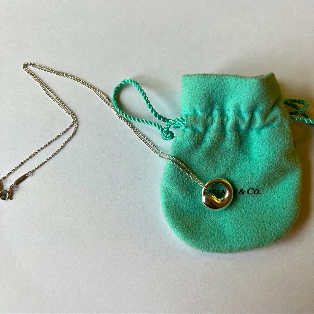Tiffany / Elsa Peretti Eternal Circle Pendant Necklace